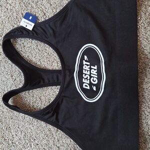 Black Sports Bra M Desert Girl